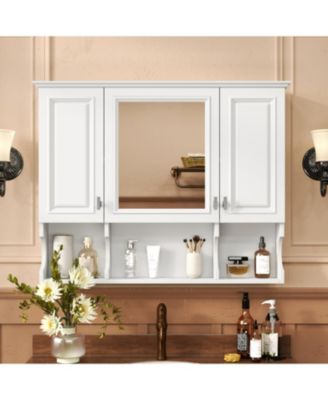 Streamdale 35" Wall Mount Bathroom Medicine Cabinet with Mirror and Shelves