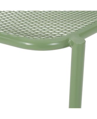 Streamdale Modern Mesh Metal Stackable Chairs Durable & Space-Saving Outdoor Seating