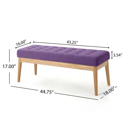 Streamdale Ottoman Bench, Purple
