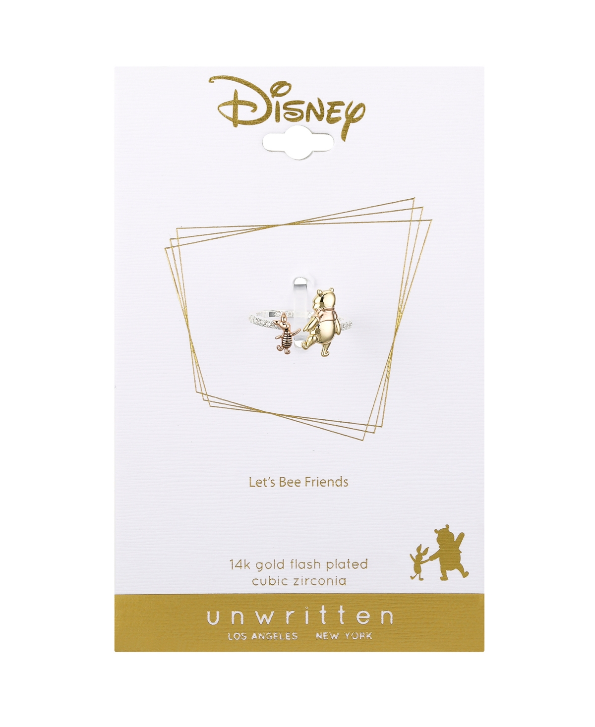 Unwritten Disney Winnie The Pooh Piglet Cubic Zirconia Bypass Ring