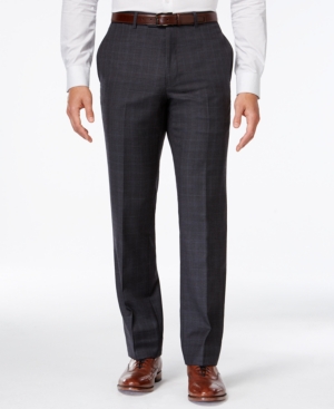 UPC 640188839964 product image for Tommy Hilfiger Pant, Charcoal Windowpane Trim Fit | upcitemdb.com