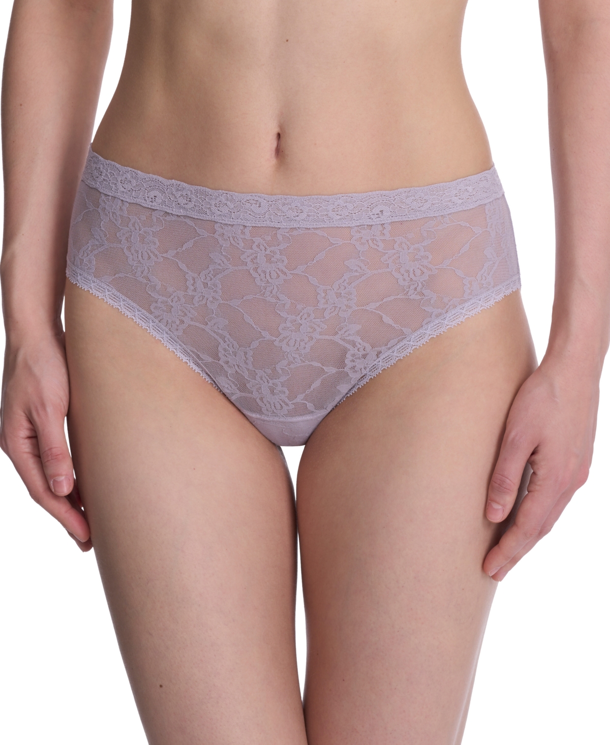 Natori Bliss Allure One Size Lace Girl Briefs In Grey Lilac