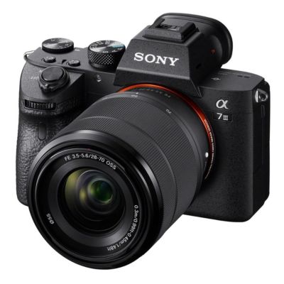 Alpha a7 III Full Frame Mirrorless Digital Interchangeable-Lens Camera with FE 28-70mm Lens - Bundle with Zoom Li-ion R2 TTL On-Camera Flash