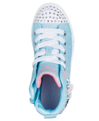 Little Girls Twinkle Toes: Twinkle Sparks - Charm Bestie High-Top Light-Up Casual Sneakers from Finish Line