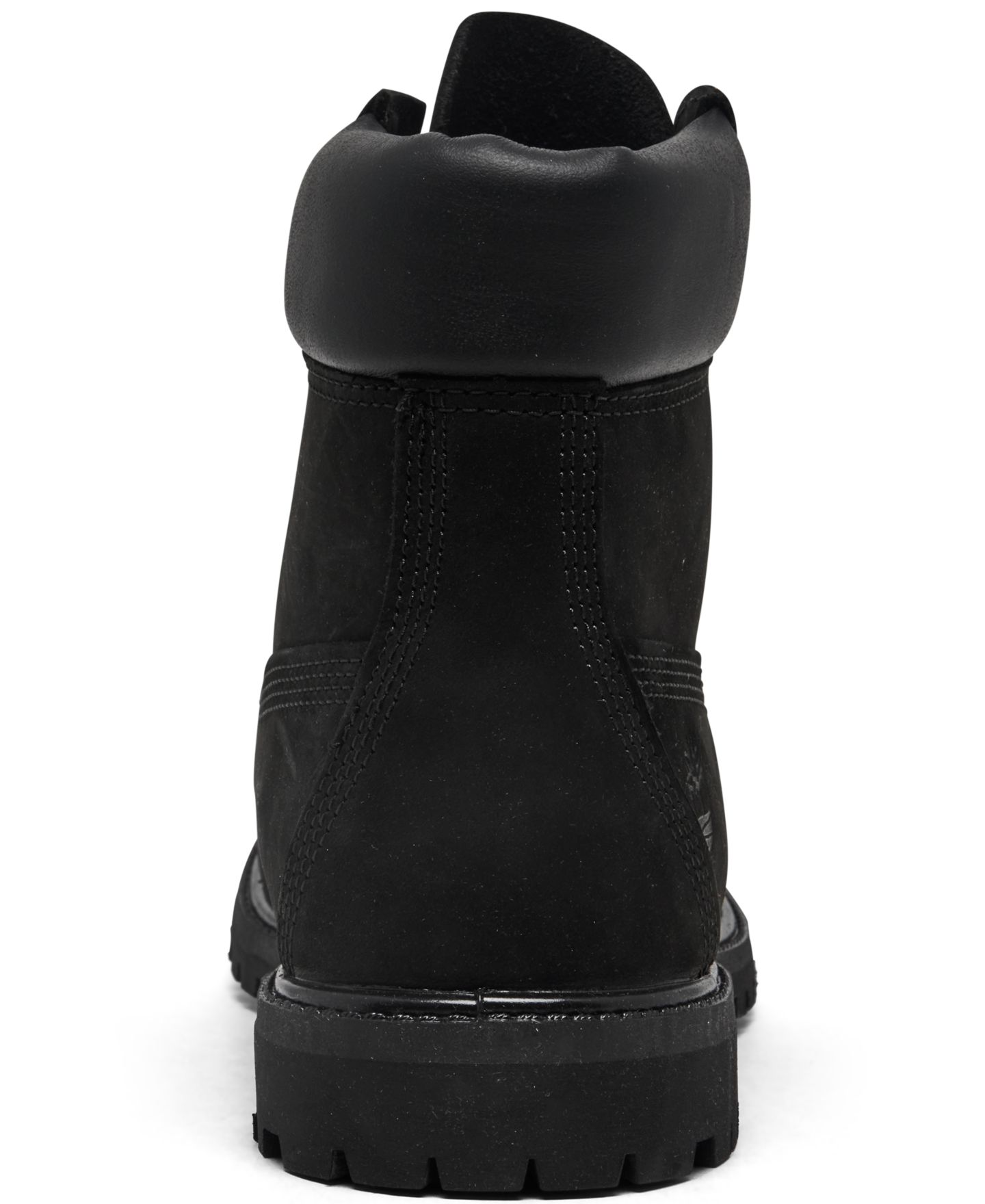 Женские ботинки Timberland 6 Inch Premium Waterproof, цвет: Чёрный нубуковый — фото 4
