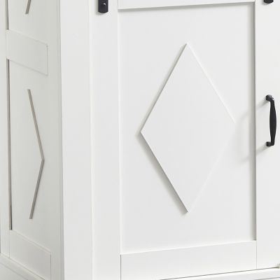 Streamdale Farmhouse Buffet Cabinet with 2 Doors, 3 Drawers, and Sliding Barn Door