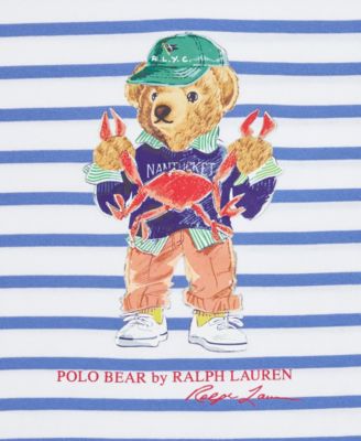 Big Boys Polo Bear Striped Jersey T-Shirt