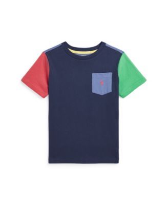 Toddler and Little Boys Color-Blocked Pocket T-Shirt