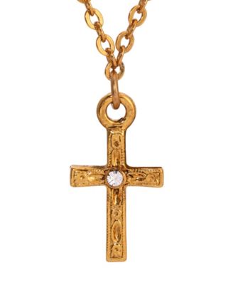 Crystal Cross Pendant Necklace