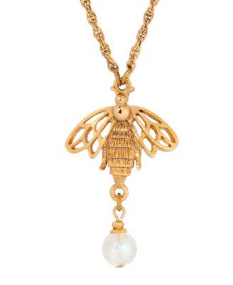 Crystal AB Bee Pendant Necklace