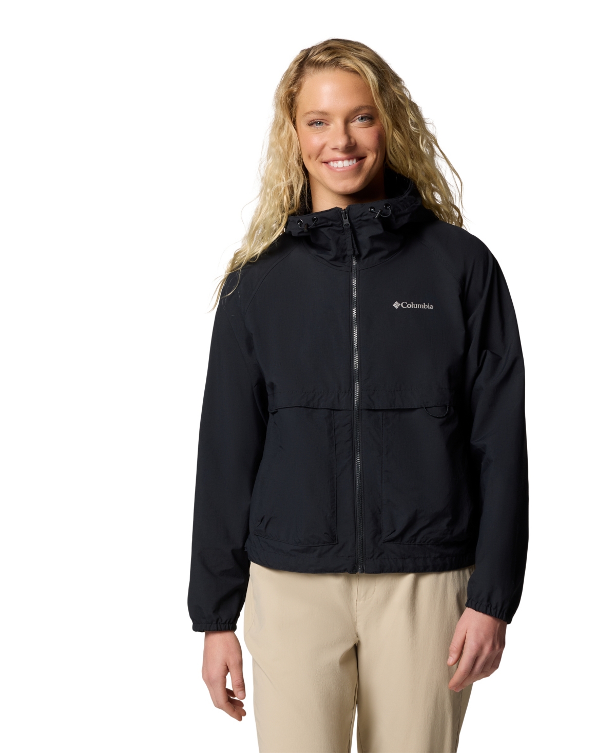 Women's Spire Valley Windbreaker Jacket - Moonvista, Fig, Pink Sand