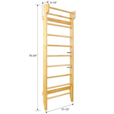 Streamdale Multi-Purpose Swedish Ladder & Pull-Up Bar for Gymnastics, Physical Therapy, and Home Workouts