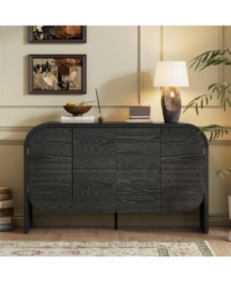 4-Door Sideboard with Rounded Corners