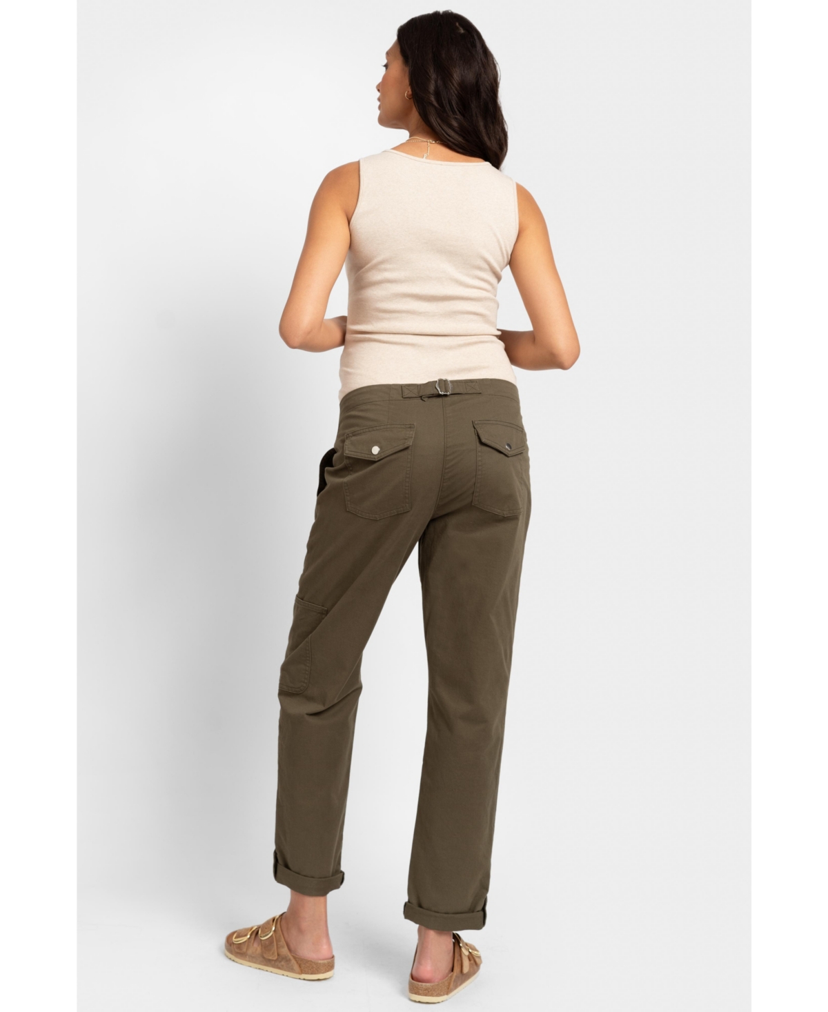 SERAPHINE WOMEN'S UNDER-BELLY CARGO MATERNITY PANTS 