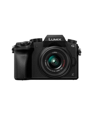 Lumix DMC-G7 Mirrorless Camera with 14-42mm Lens -32GB SDHC Card & Cleaning Kit