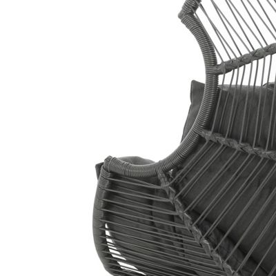 Streamdale Palos Outdoor Wicker Glider Chair - Dark Gray