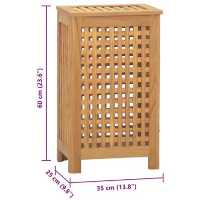 Wash Bin 13.8"x9.8"x23.6" Solid Wood Teak