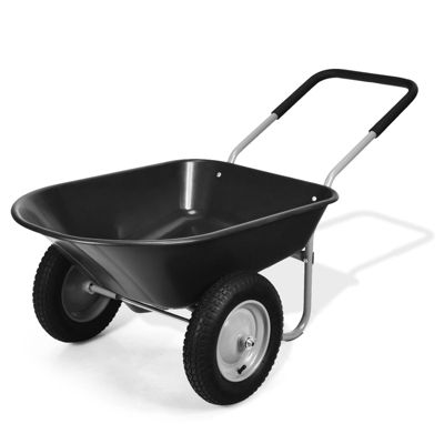 2 Tire Garden Cart Heavy Duty Dolly Utility Wheelbarrow