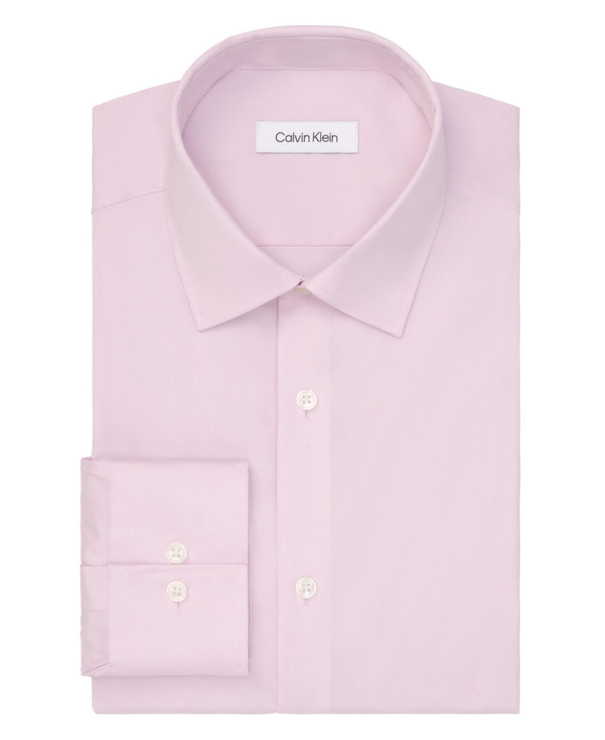 Calvin Klein Mens Regular Fit Office Dress Shirt In Pink