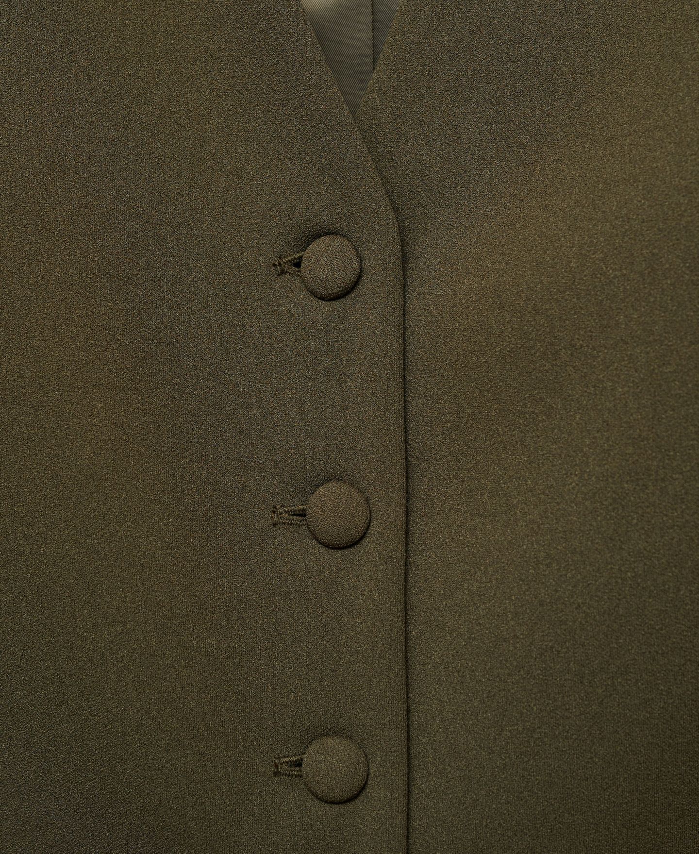 Женский топ Mango Buttoned Suit Waistcoat, цвет: Хаки — фото 10