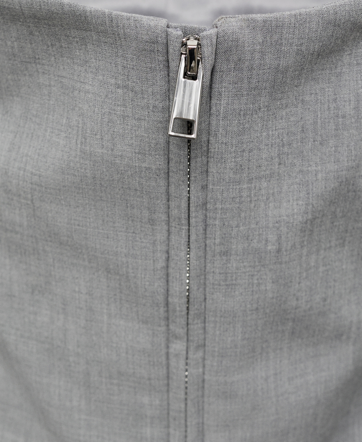Mango Oversized Parka With Zip Grey In Gray