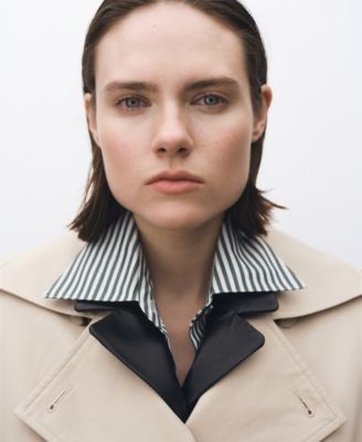 Women's Double-Breasted Cotton Trench Coat