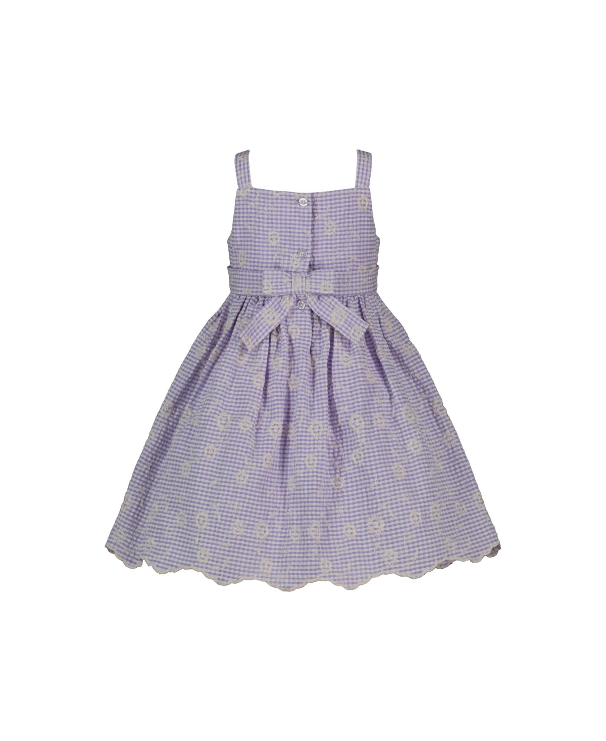 Shop Blueberi Boulevard Toddler And Little Girls Eyelet Fit-and-flare Fully Lined Sundress In Lilac