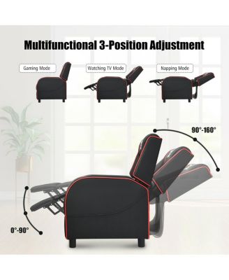 Massage Racing Gaming Single Recliner Chair