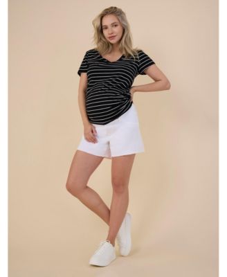 Maternity Under the Belly Cut Off Denim Short - Motherhood