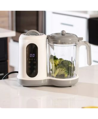 Baby Food Processor Steamer Blender with 12 Glass Baby Food Storage Jars, BPA-Free, Leakproof, Durable, and Convenient