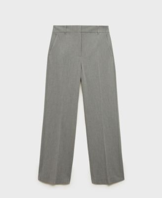 Women's Straight Mid-Rise Trousers