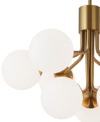 15.75" Metal Amanda 9 Light Chandelier