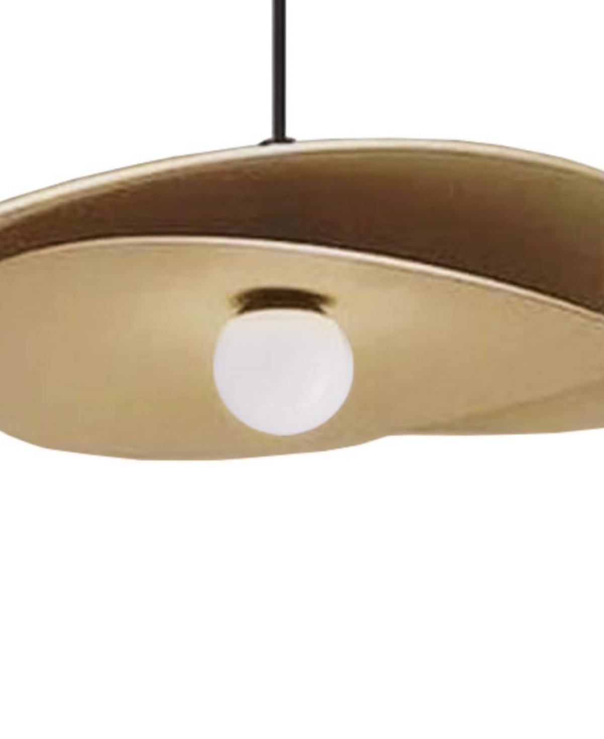 Dainolite 20" Metal Paven Led Pendant In Aged Brass