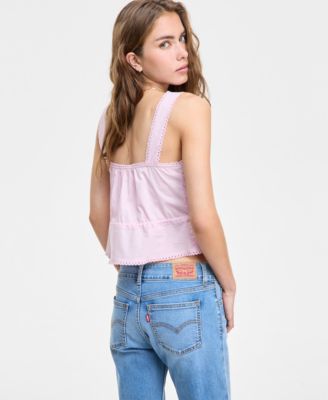 Women's Brynnley Cotton Lace-Trim Blouse