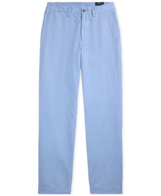 Polo Ralph Lauren Men's Straight-Fit Linen-Blend Pants - Macy's