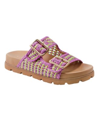 Women's Mylan Woven Buckle Straps Flat Sandals