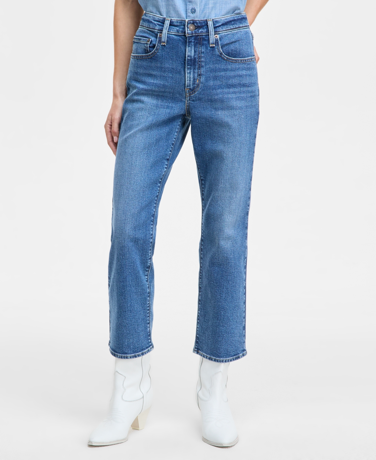 Shop Levi's Women's 725 High-rise Kick Boot Jeans In Rejected