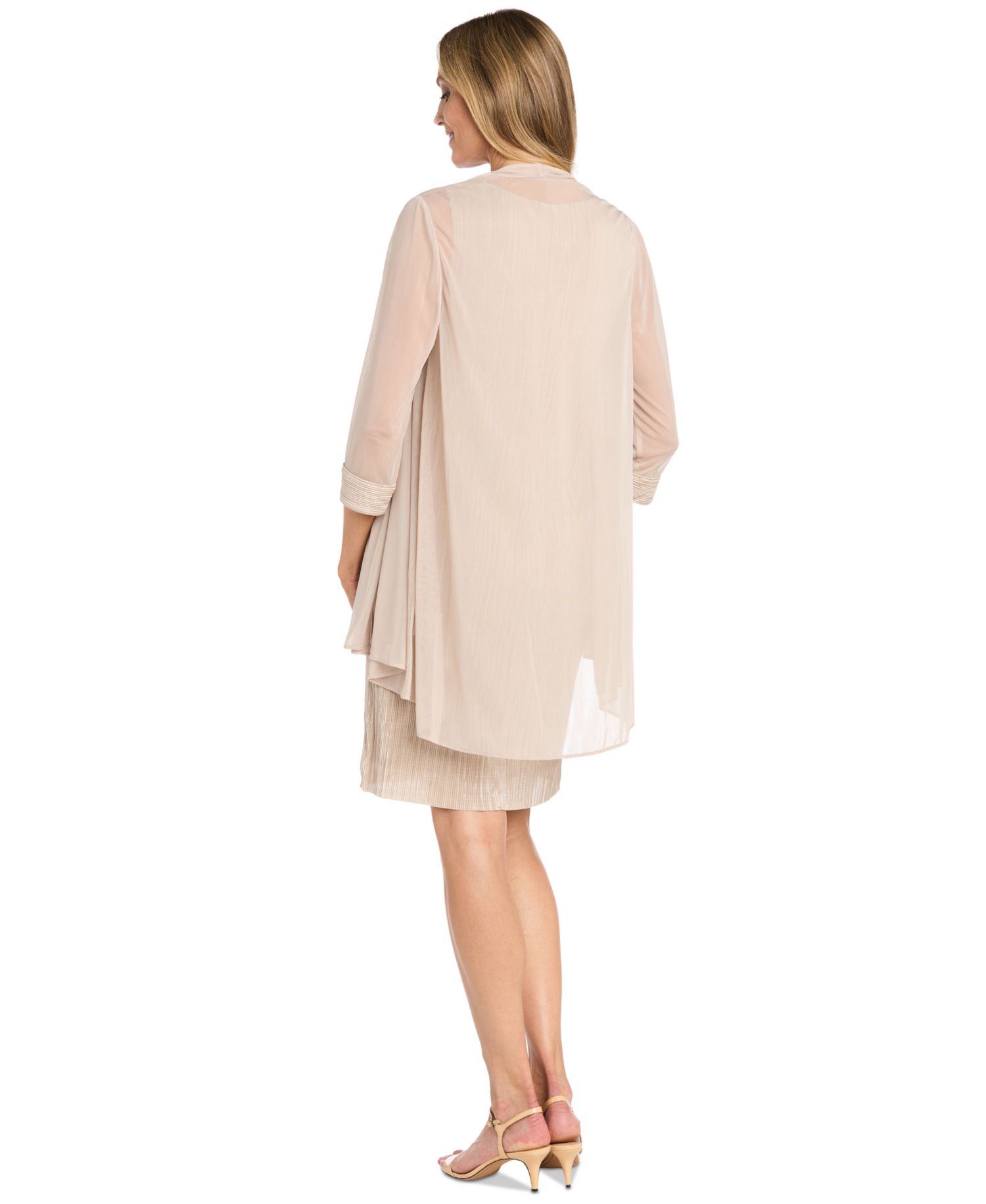 Women's Embellished-Neck Jacket Dress