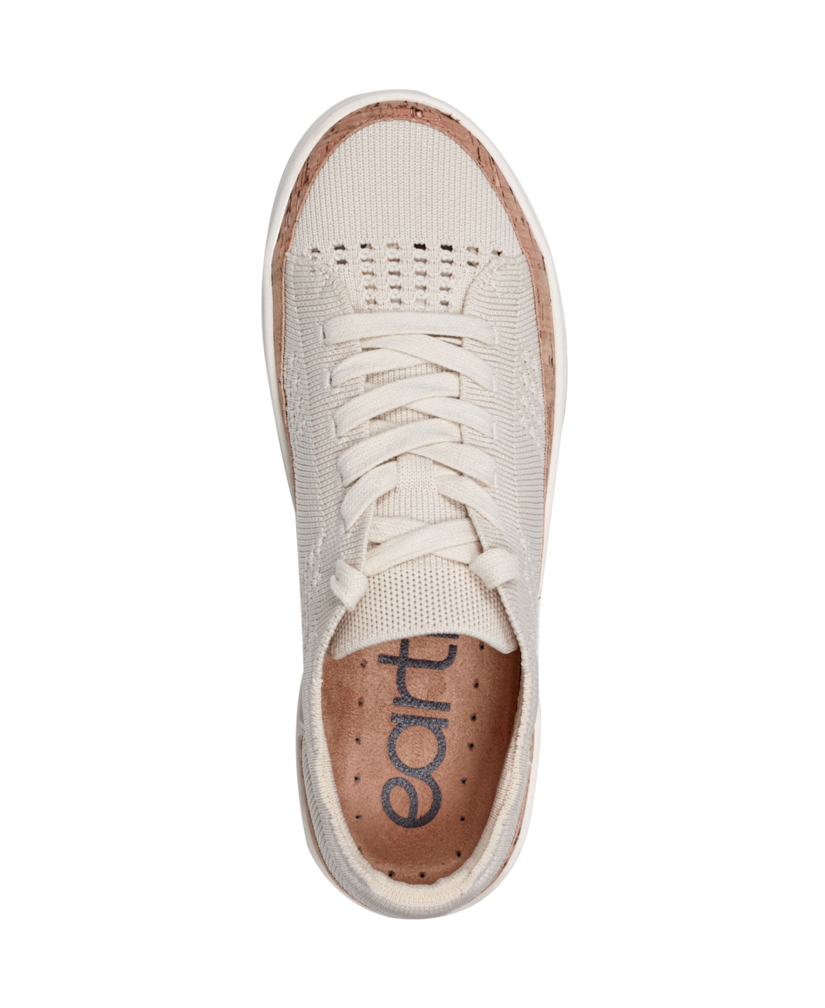 EARTH WOMEN'S KNIGHT KNIT LACE-UP SNEAKERS 