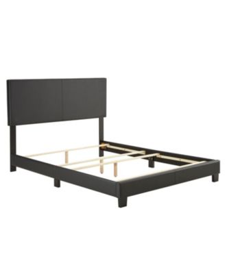Florence Leatherette Upholstered Platform Bed Frame with Adjustable Headboard - Boyd Sleep