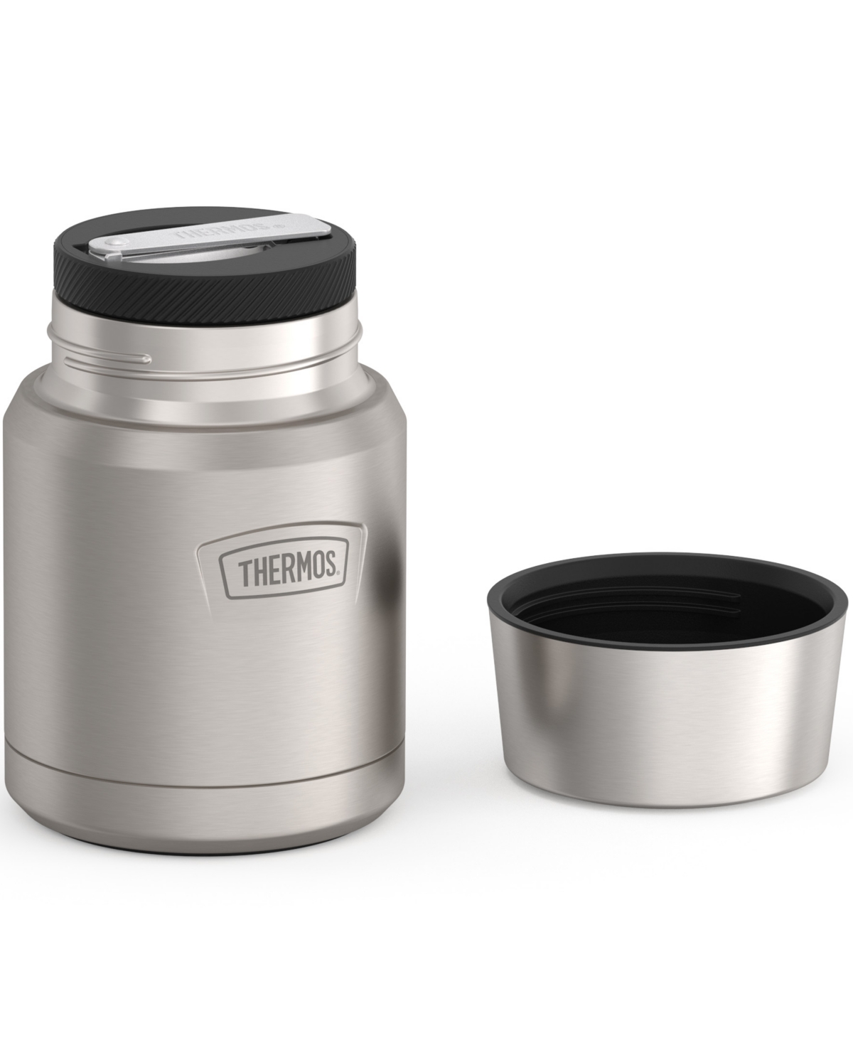 Shop Thermos Icon Series 16 Oz. Food Jar With Spoon In Silver