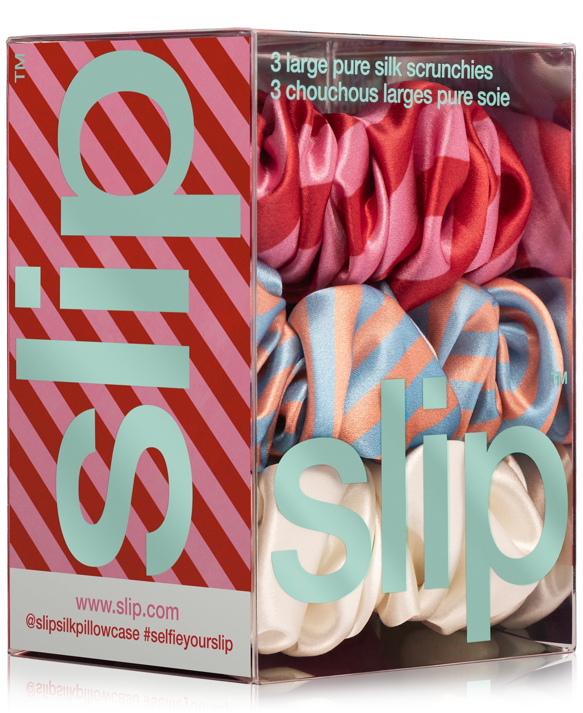 Slip 3-pc. Pure Silk Large Scrunchies Set In Midsummer