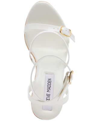 Steve Madden Lilia High Wooden Platform Dress Sandals - Macy's