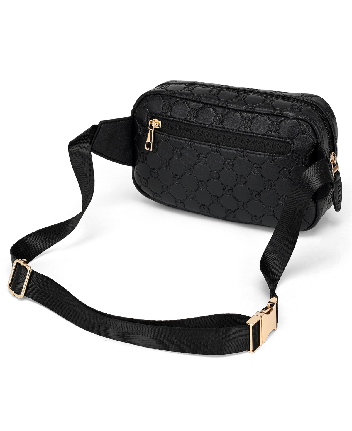 Shop Elle Compass 1.6 Liters Monogram Sling Bag In Black
