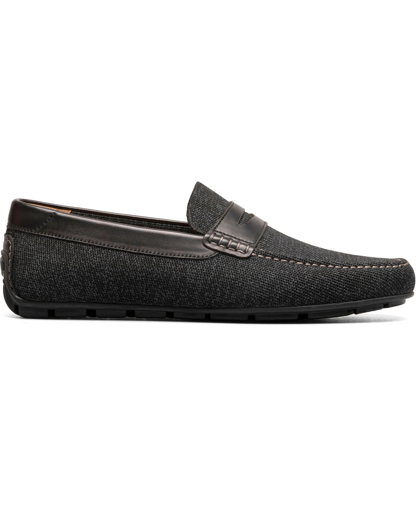 Мужские туфли Florsheim Motor Knit Moc Toe Penny Loafer, цвет: Чёрный — фото 2