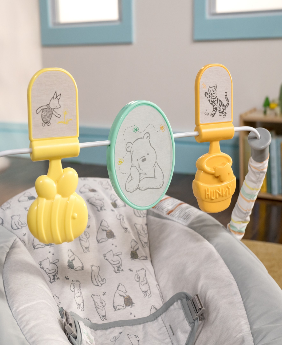 Bright Starts Baby Disney Winnie The Pooh Classic Pals Vibrating Bouncer In Multi