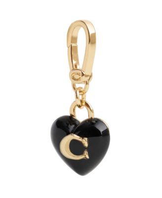 Black Collectible Signature C Heart Charms