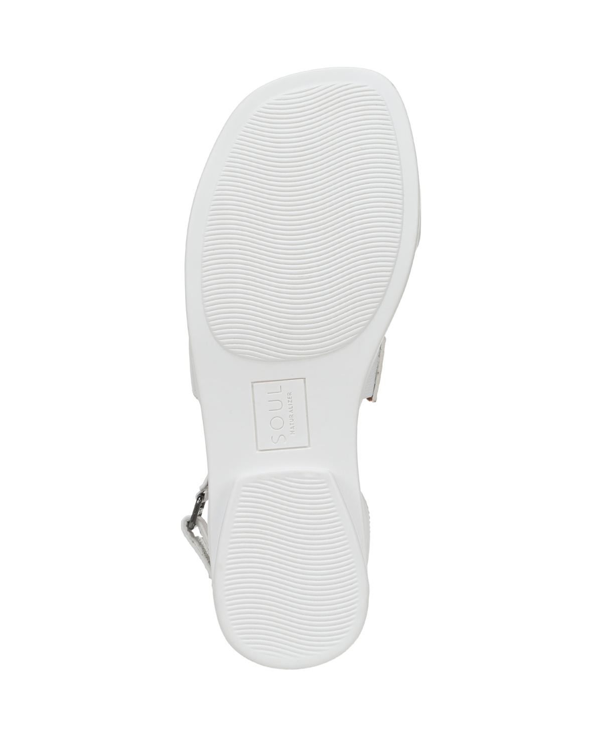 Shop Soul Naturalizer Women's Fiesta Ankle Strap Footbed Flat Sandals In White Faux Leather