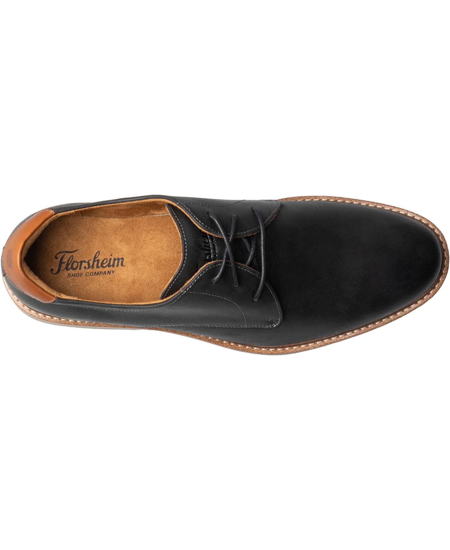 Florsheim Men's Highpoint Round Toe Oxford, цвет: Чёрный — фото 6