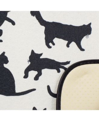 Cat Silhouette Pet Mat, Cat Silhouette, 12x18"